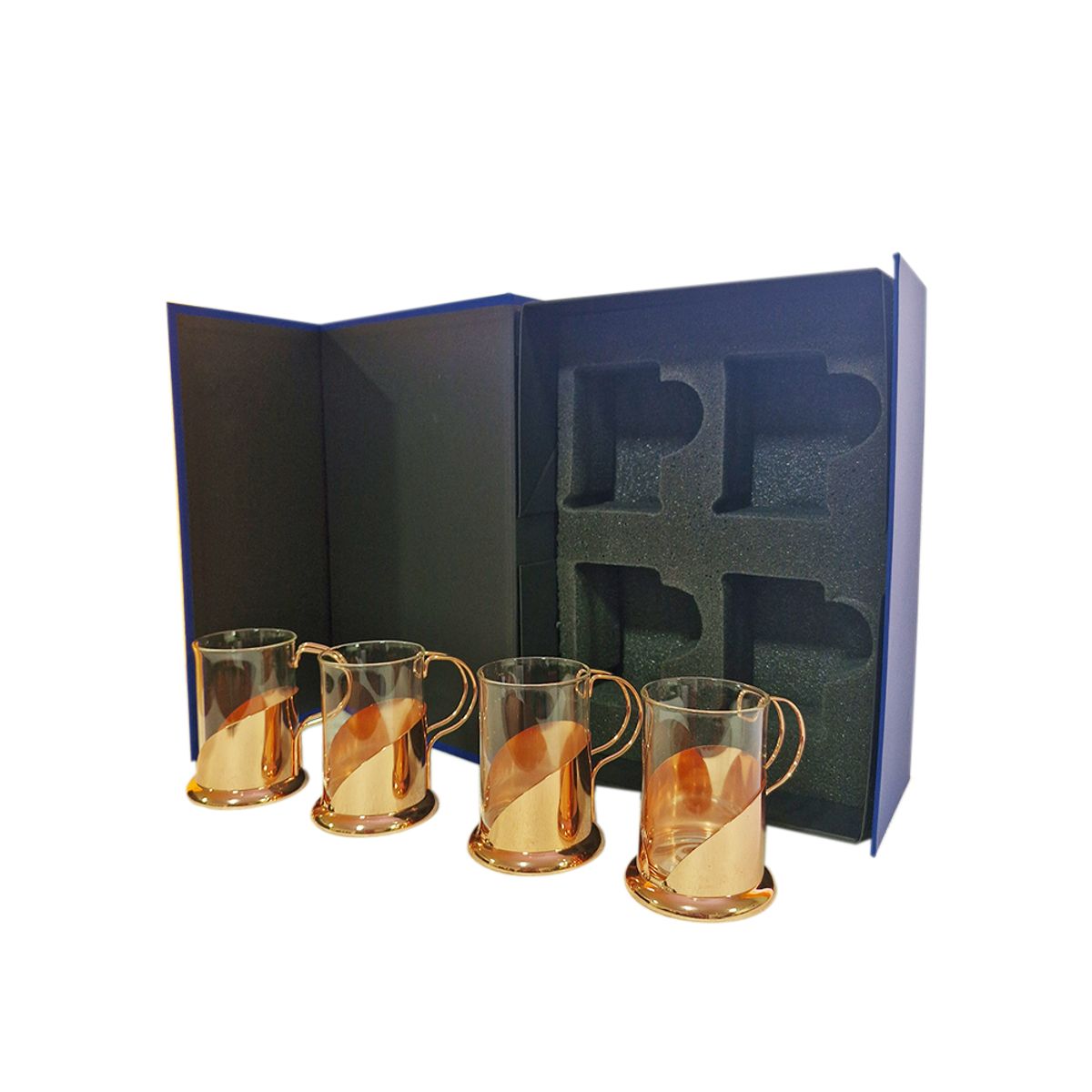 PERFECT CLASS - Set 4 Tazas Tradicional Copper 200cc