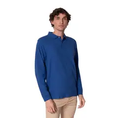 INDUSBORD - Polera Piqué Manga Larga Premium Hombre Uv50 Certificada