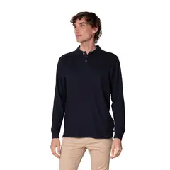 INDUSBORD - Polera Piqué Manga Larga Premium Hombre Uv50 Certificada.-