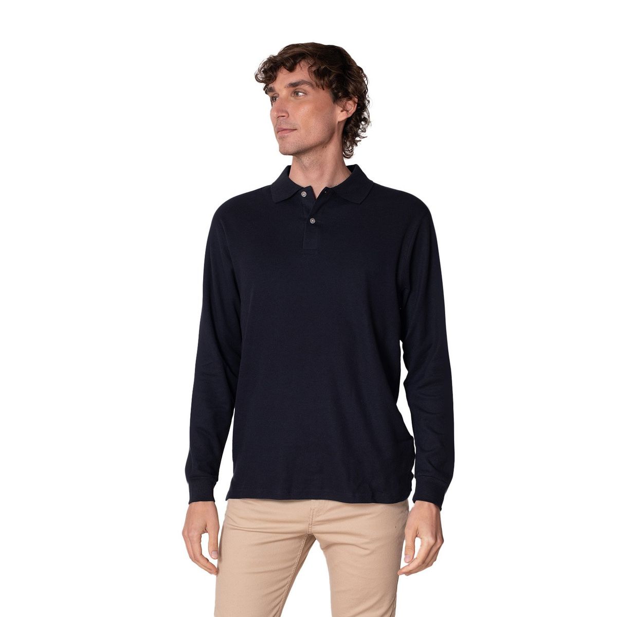 INDUSBORD - Polera hombre Piqué Premium Manga larga protección Uv50 Certificada Indusbord