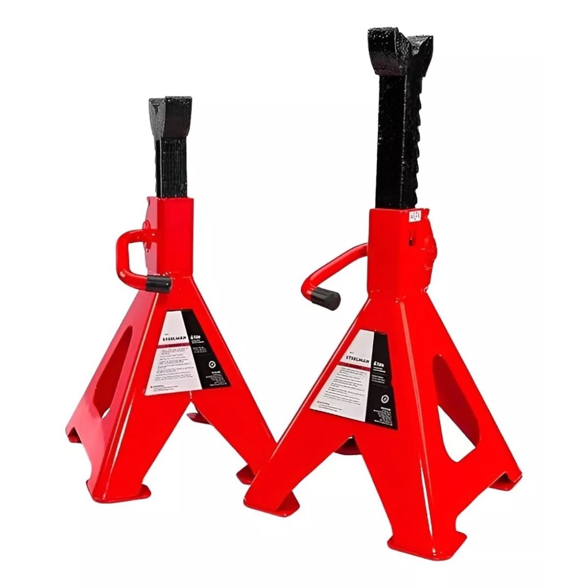 GENERICO - Set X 2 Caballete Mecanico 3 Toneladas Banquillo Para Autos