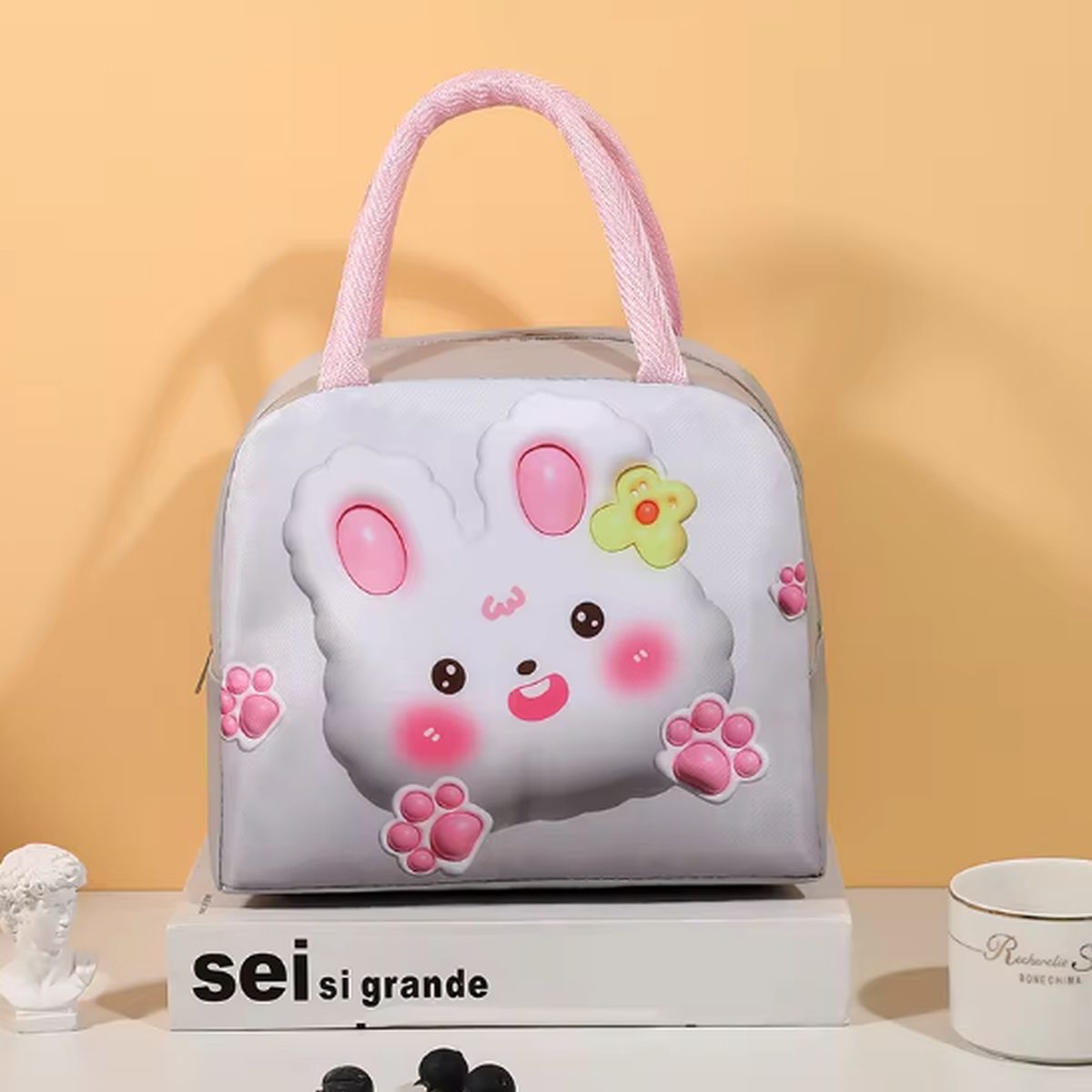 GENERICO - Lonchera Térmica Diseño de Conejo Kawai -Mantén tus Alimentos Frescos