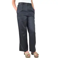 MPROPIA - Pantalón Vestir Semi Formal Tipo Lino Recto Casual Tiro Alto 096