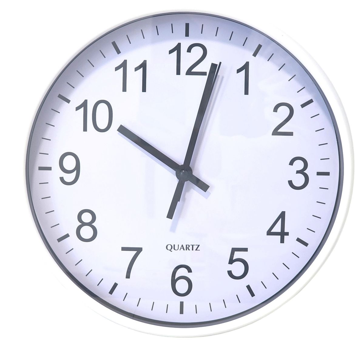 QUARTZ - Reloj de Pared Decorativo 30cm Blanco DBREL02