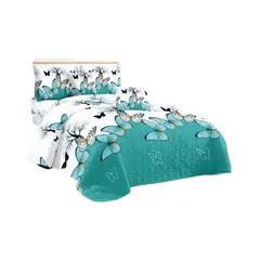 GENERICO - Quilt Verano 2 Plazas+2 Fundas Verano Suave 13n65