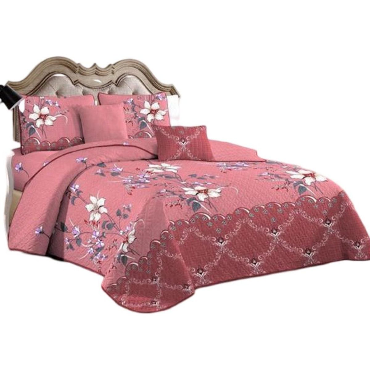 GENERICO - Quilt Verano 2 Plazas+2 Fundas Verano Suave 13n72