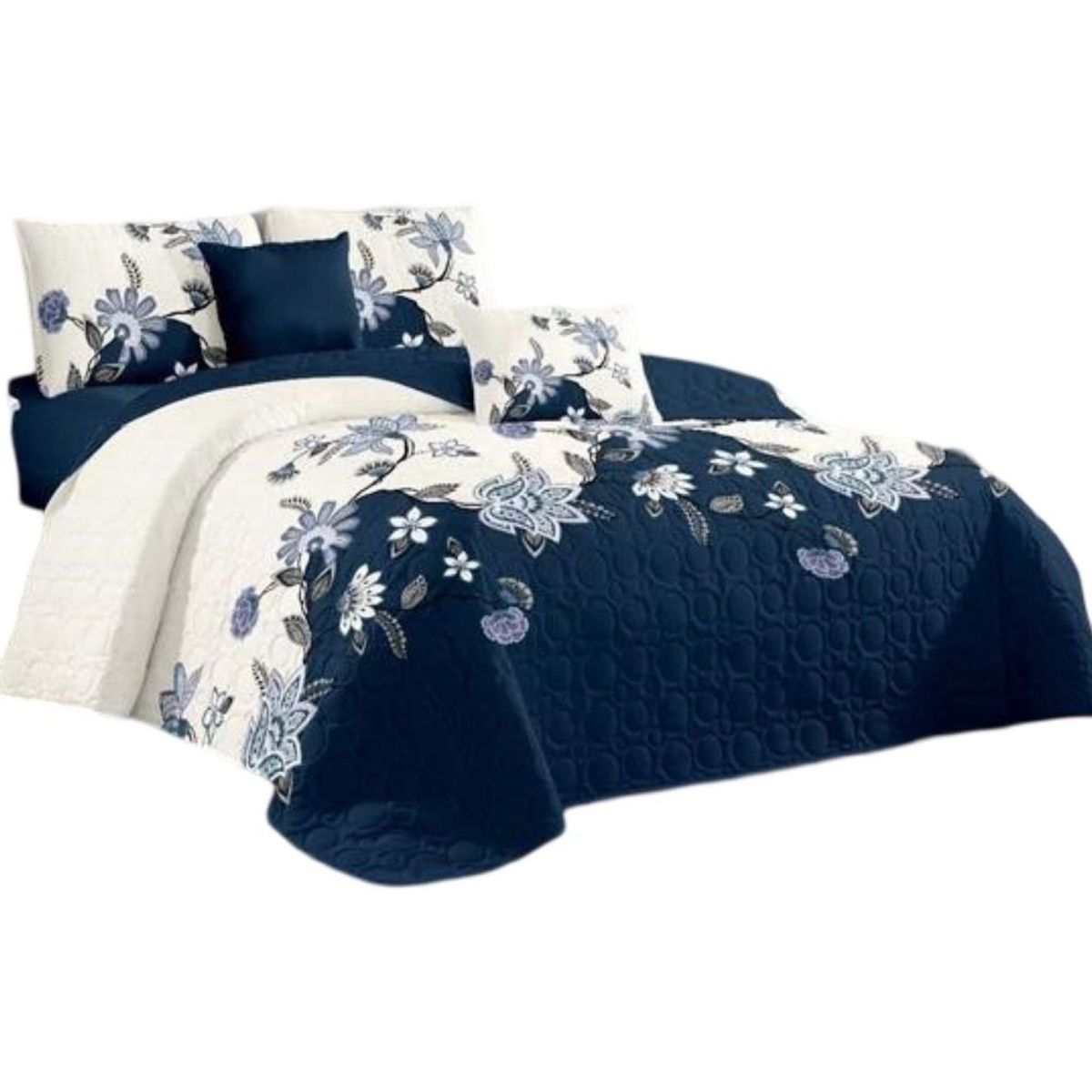 GENERICO - Quilt Verano 2 Plazas+2 Fundas Verano Suave 13n69