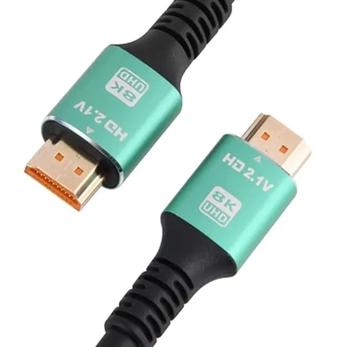 GENERICO - CABLE HDMI 2.1 8K 3 MTS. M/M, CONEC. BAÑO ORO. PREMIUM