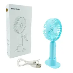 OEM - VENTILADOR MINI PORTABLE SOBREMESA USB RECARGABLE