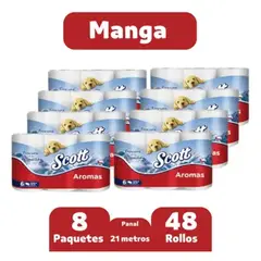 SCOTT - PAPEL HIGIENICO AROMA CORDILLERA 8PQTS X 48ROLLOS