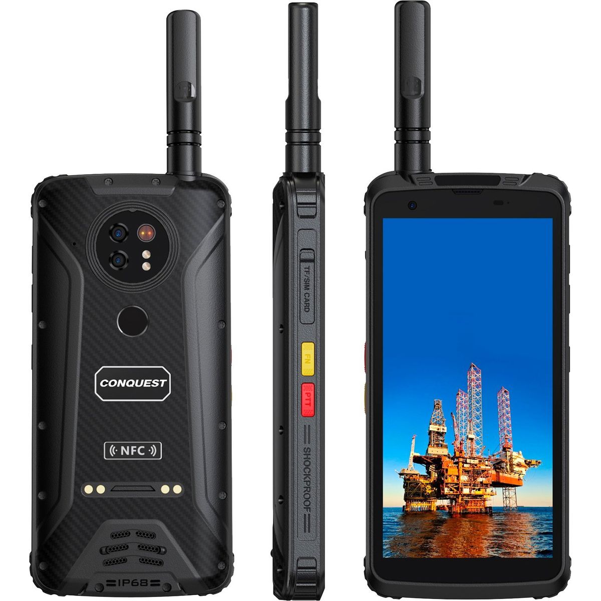 BLACKVIEW - Conquest F5 DMR - Celular Industrial Indestructible - Walkie-Talkie integrado DMRUHF  Digital