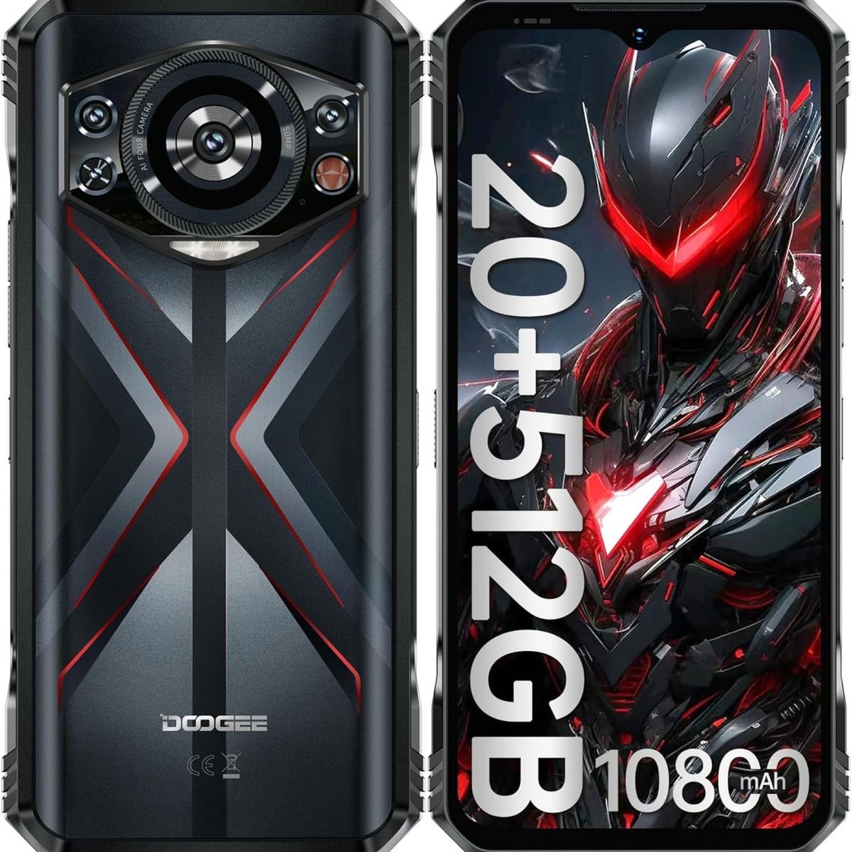 DOOGEE - Doogee S118 - Celular Indestructible - Batería Enorme Memoria de 512 GB Cámara con Visión Nocturna