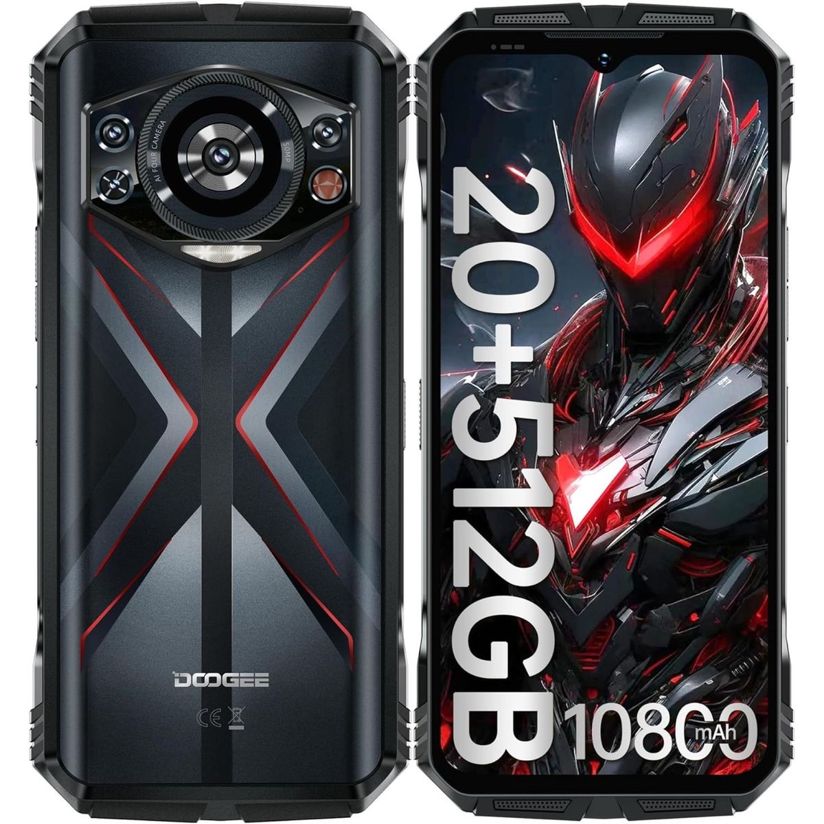 DOOGEE - Doogee S118 - Celular Indestructible - Batería Enorme Memoria de 512 GB Cámara con Visión Nocturna