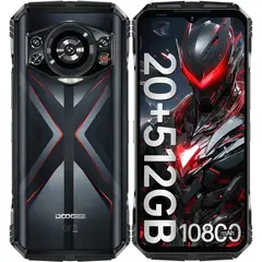 DOOGEE - S118 - Celular Indestructible - Batería Enorme Memoria de 512 GB Cámara con Visión Nocturna