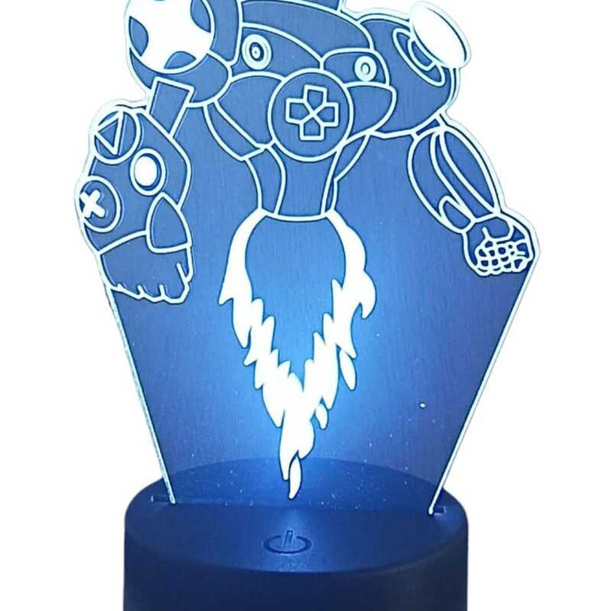 GENERICO - Lampara 3D Robot De 7 Colores