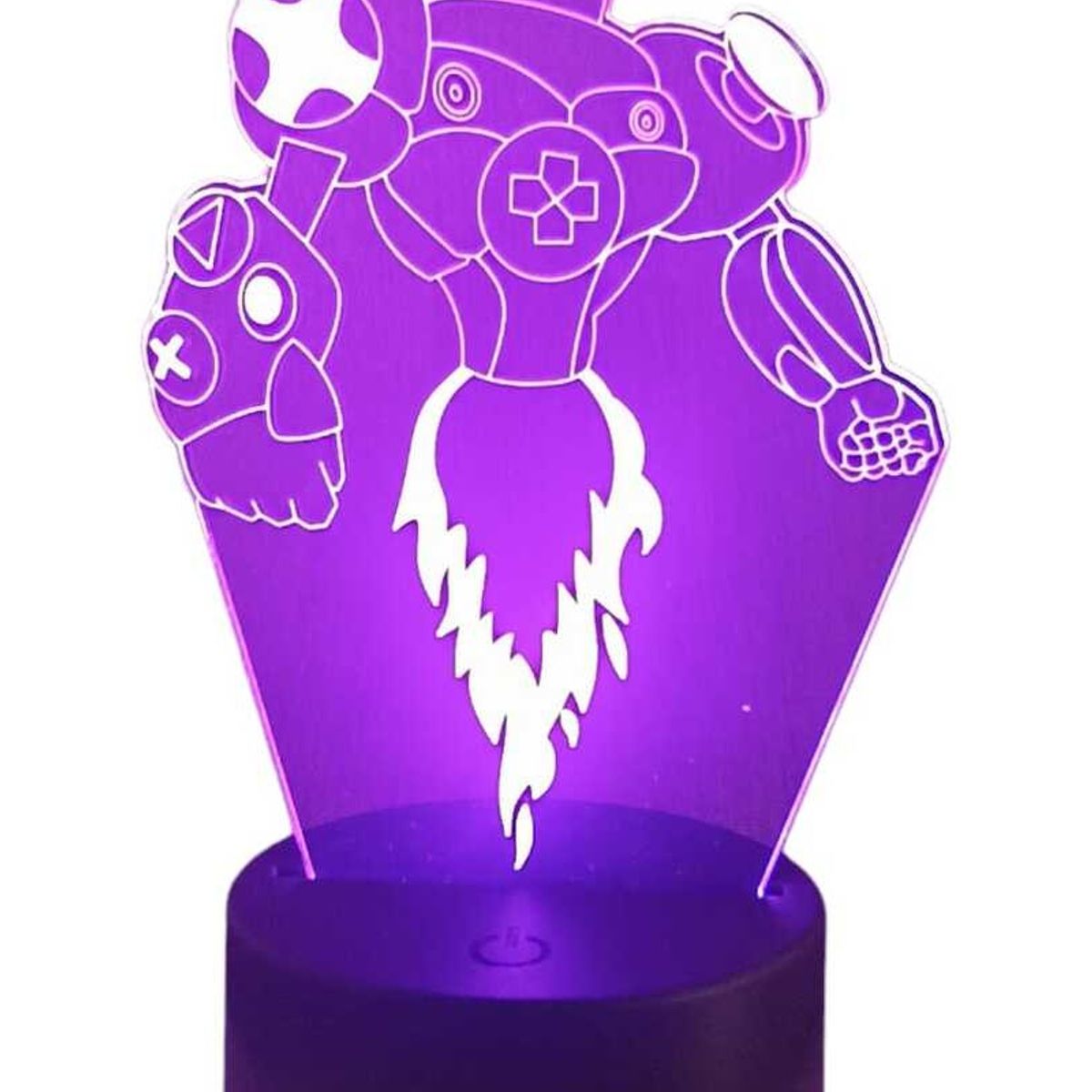 GENERICO - Lampara 3D Robot De 7 Colores