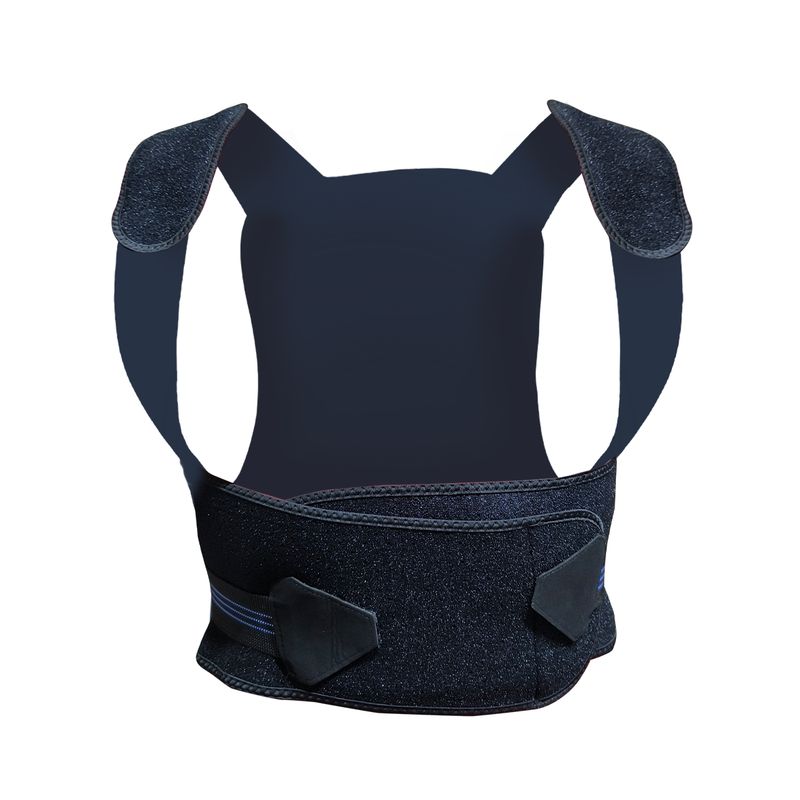 GENERICO - CORRECTOR DE POSTURA UNISEX CON SOPORTE HOMEMART
