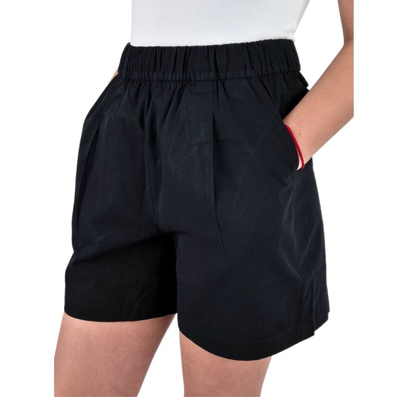 MPROPIA - Short Mujer Premium Casual Formal Tela Algodon Lavado Tiro Alto 411