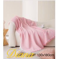 MANTA DECORATIVA 130X180CM ROSADA