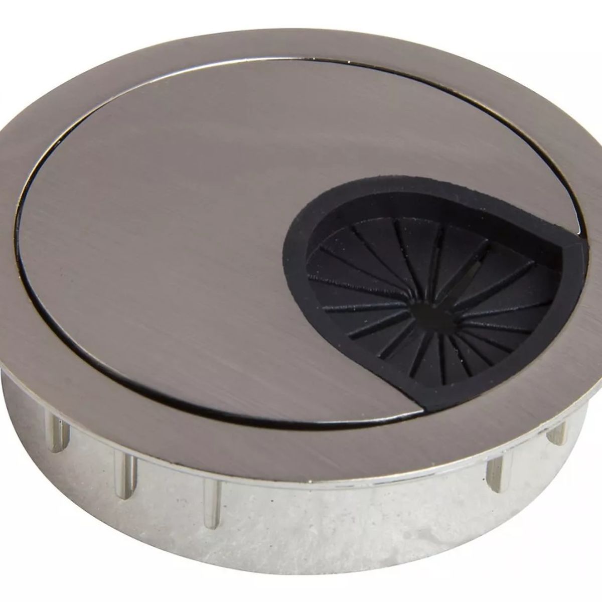 GENERICO - Pasacable Redondo Satín Escritorio Perforación De 60mm 1un