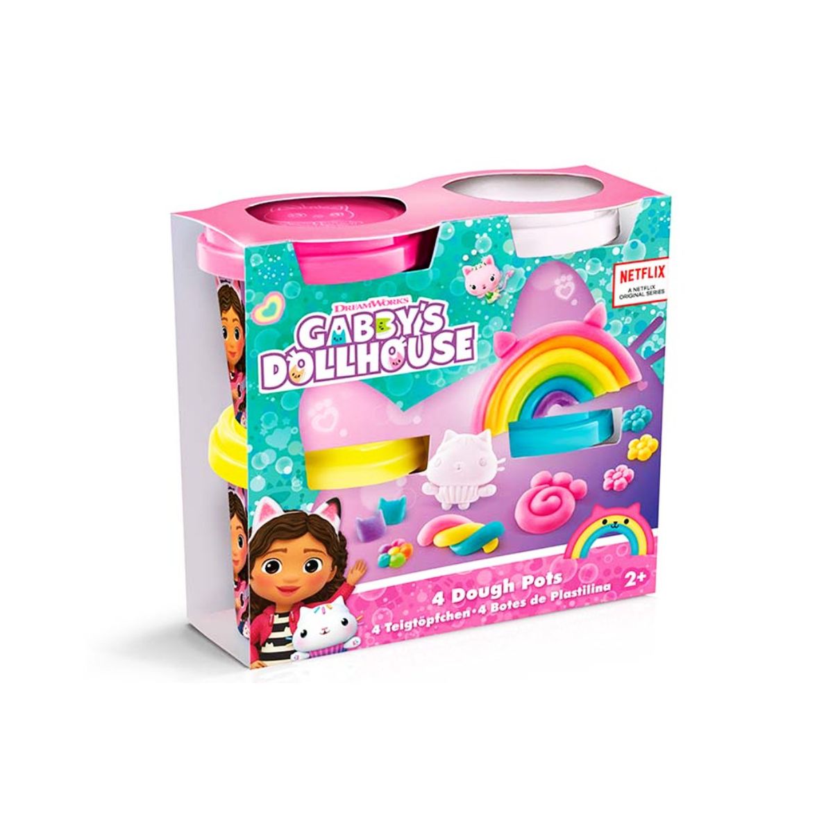 CANAL TOYS - Gabby S Dollhouse Set 4 Potes De Plastilina