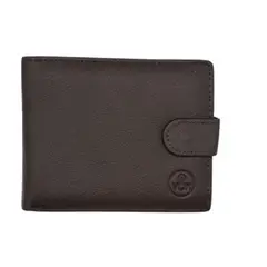 VOX - BILLETERA CUERO CAFE CON BROCHE 68386C