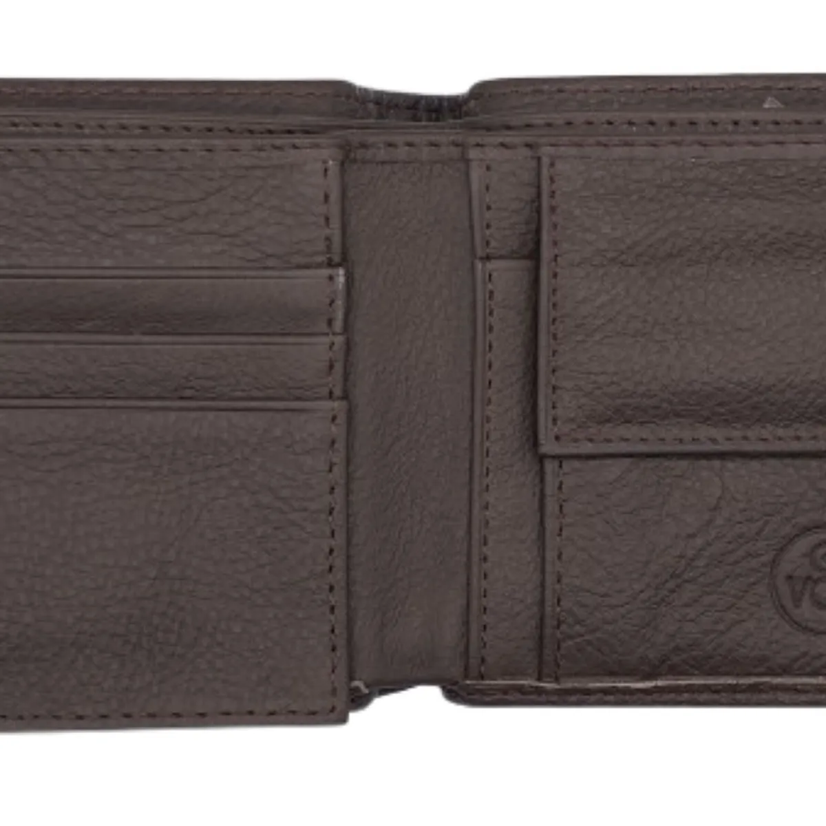 VOX - BILLETERA CUERO CAFE CON BROCHE VOX 68386C