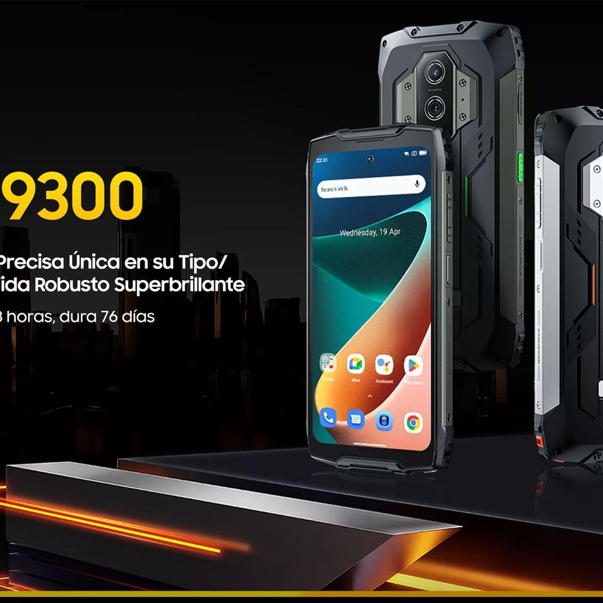 BLACKVIEW - Blackview Bv9300 - Celular Indestructible - Batería de 15080 mAh Linterna Potente Parlante Fuerte