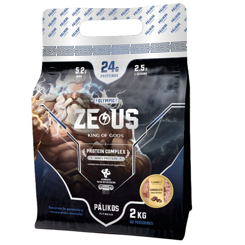 PALIKOS FITNESS - Proteína Zeus Complex 2kg Sabor Chocolate Formato Doypack
