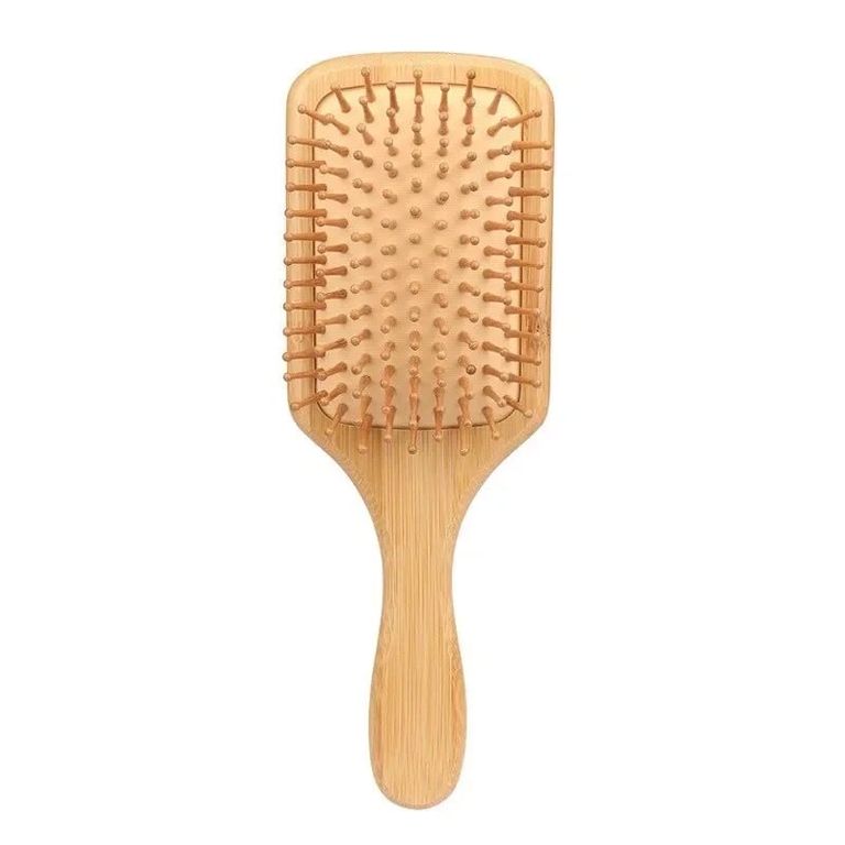 Peine De Bambu Peineta De Madera De Cepillado Suave