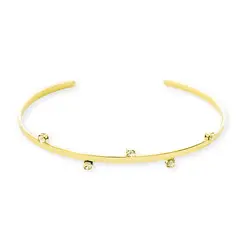 COGGIOLA - Pulsera Esclava Constanza 5 Circones Enchapado Oro 18K