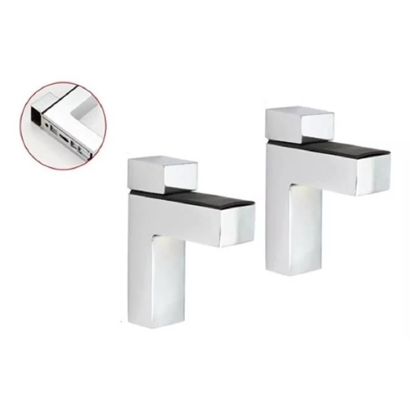 GENERICO - Soporte De Estante De Vidrio Pared 2 un 64 mm Profundidad