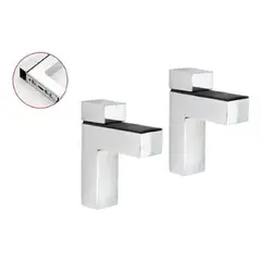 GENERICO - Soporte De Estante De Vidrio Pared 2 un 64 mm Profundidad