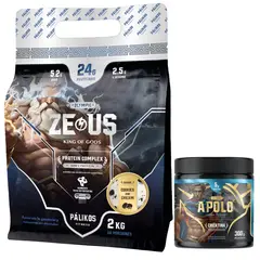 PALIKOS FITNESS - Proteina Zeus Complex 2kg Sabor Cookies and Creams y Creatina 300g