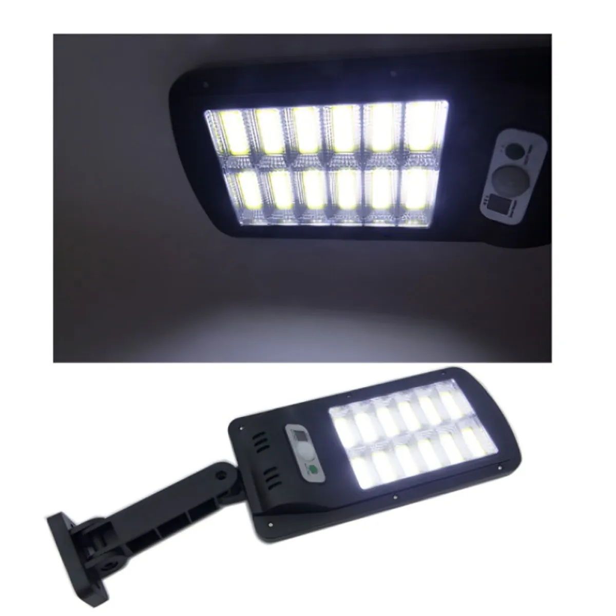 OEM - FOCO MINI SOLAR PARA PARED LED COB LUZ BCA CON 12 PLACASSENSOR
