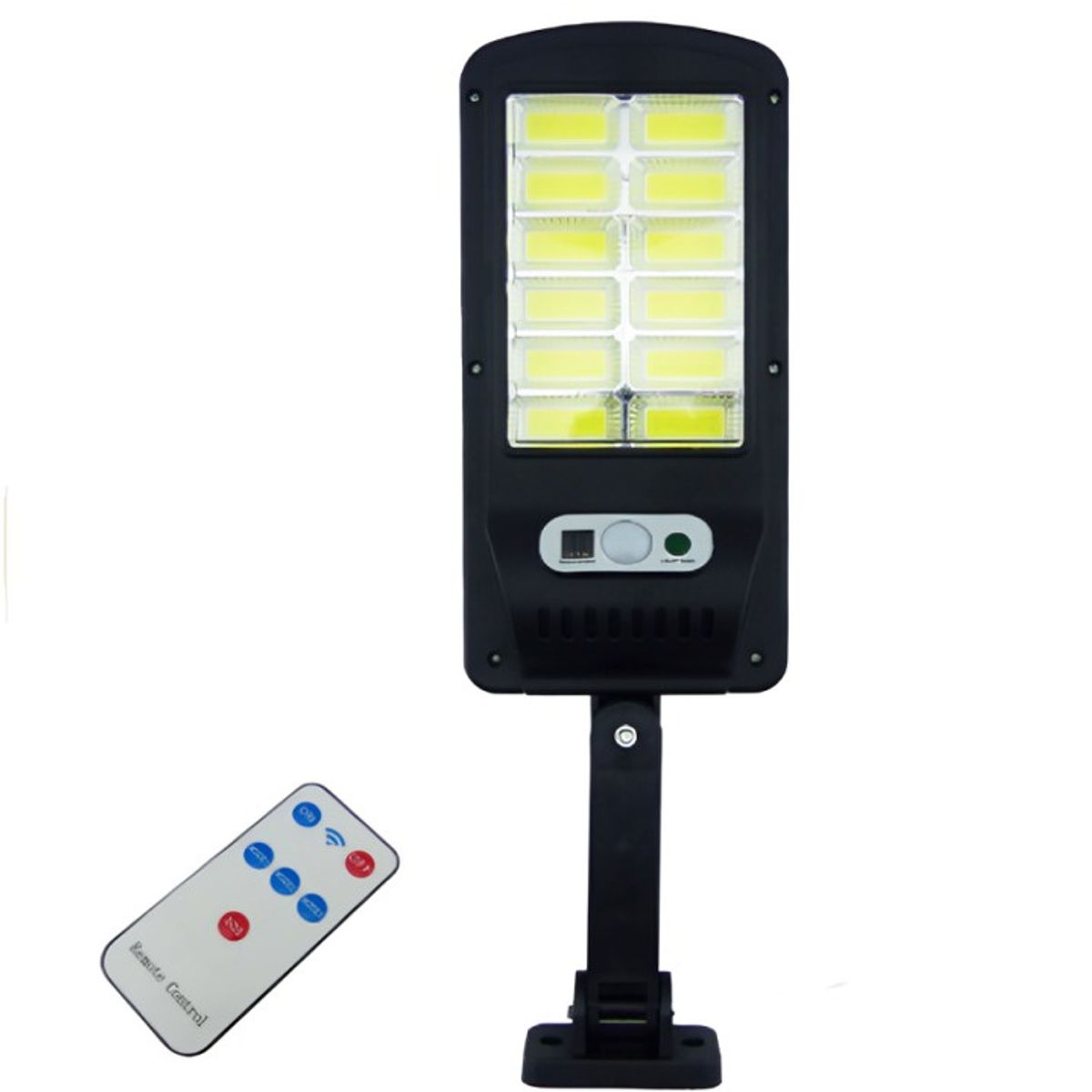 OEM - FOCO MINI SOLAR PARA PARED LED COB LUZ BCA CON 12 PLACASSENSOR
