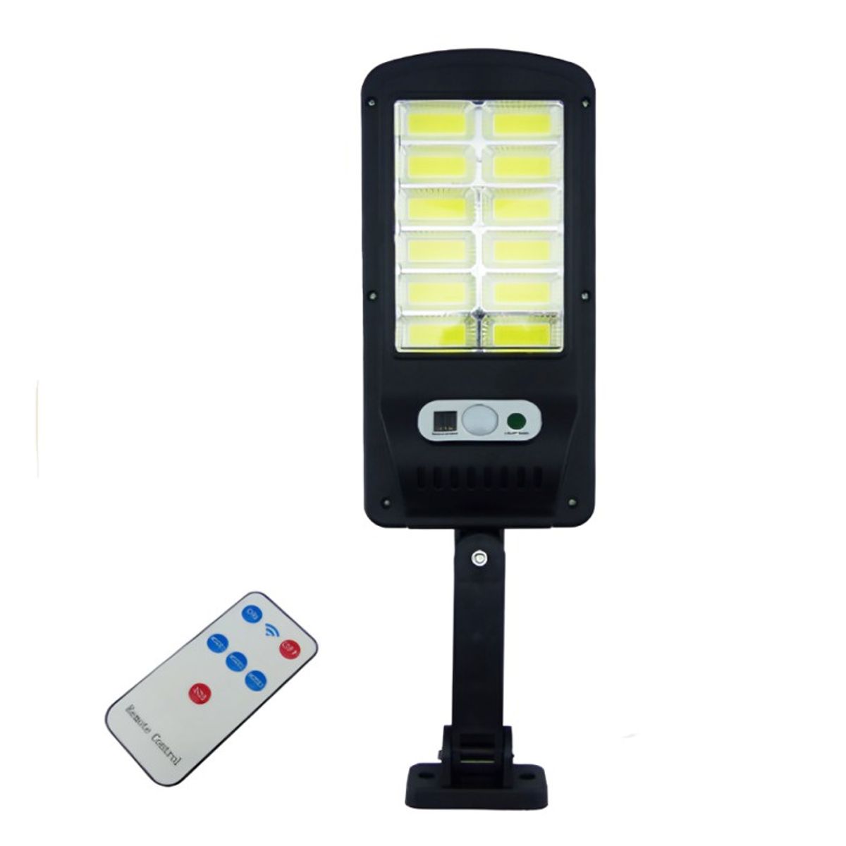 OEM - FOCO MINI SOLAR PARA PARED LED COB LUZ BCA CON 12 PLACASSENSOR