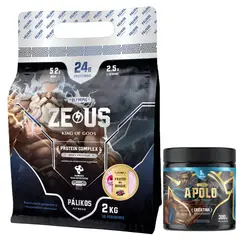 PALIKOS FITNESS - Proteina Zeus Complex 2kg Sabor Frutos el bosque y Creatina 300g Apolo