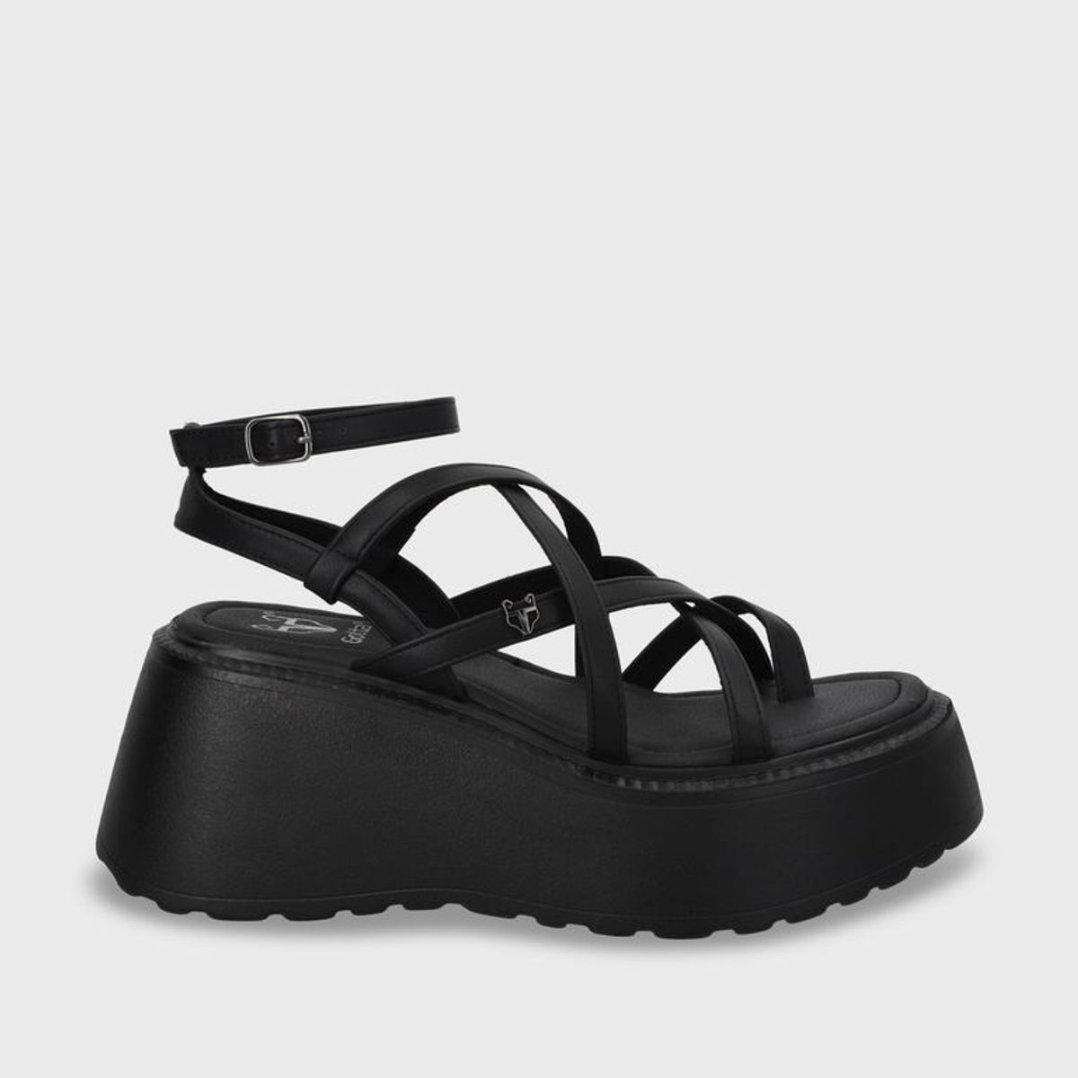 GOTTA - Sandalia Plataforma Negra Mujer 53722