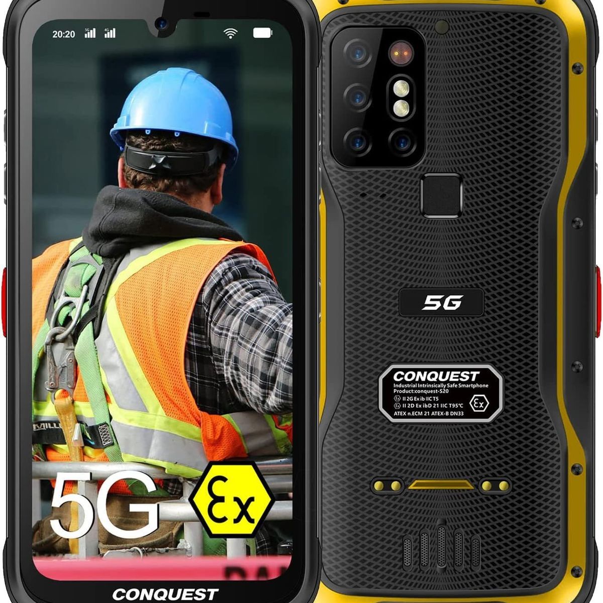 BLACKVIEW - Conquest S20 Atex - Celular Industrial Indestructible - Intrínsecamente Seguro Antiexplosión ATEX
