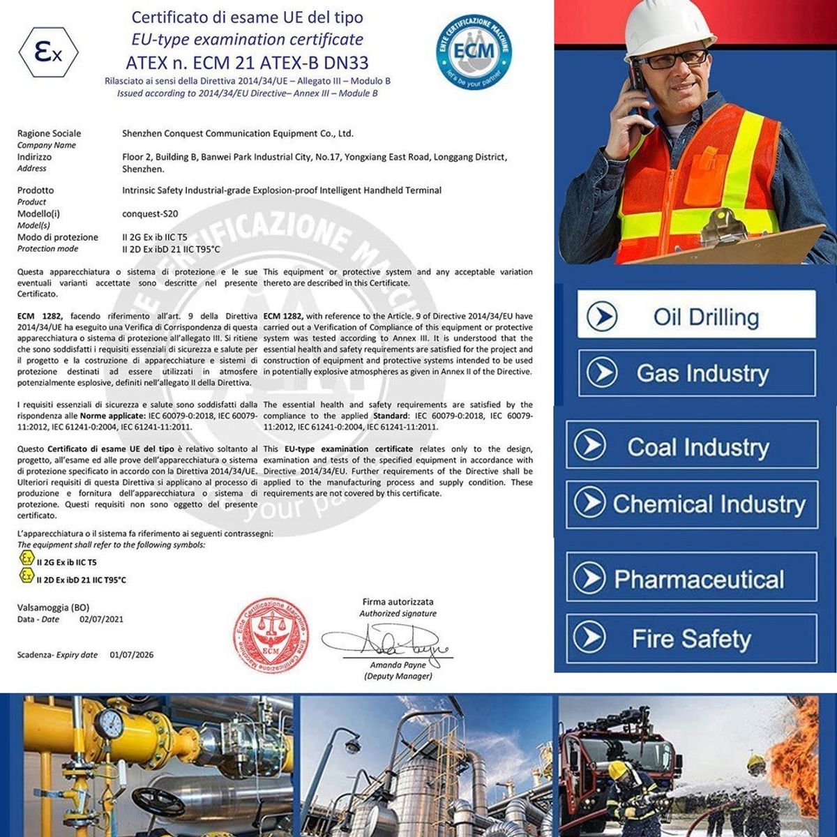 BLACKVIEW - Conquest S20 Atex - Celular Industrial Indestructible - Intrínsecamente Seguro Antiexplosión ATEX