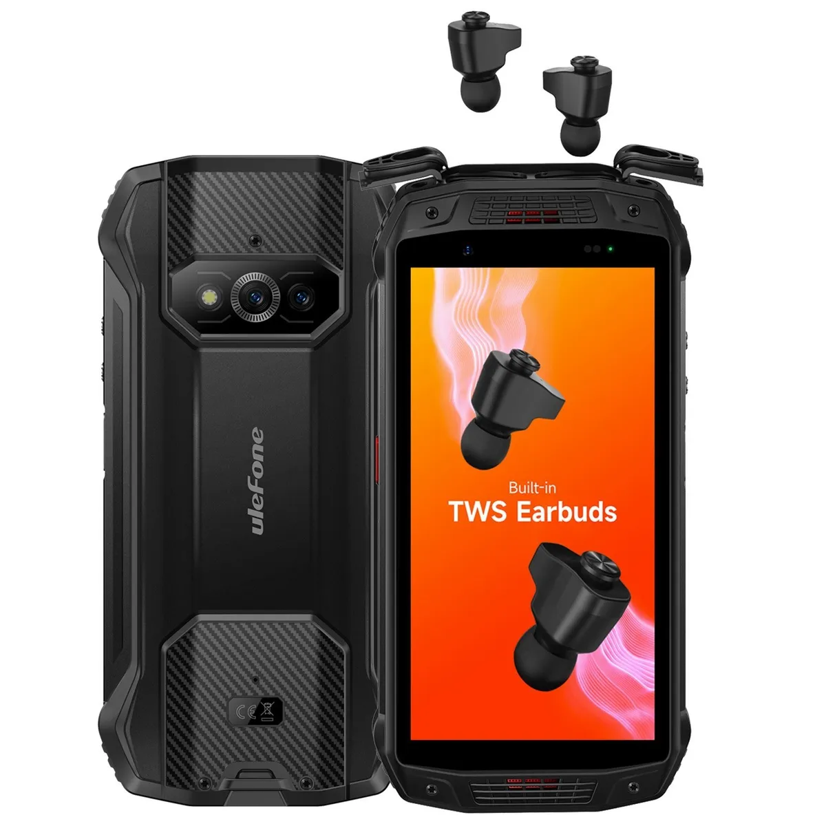 ULEFONE - Ulefone Armor 15 - Celular Indestructible Resiste Golpes Caídas Agua y Polvo - Audífonos incluidos