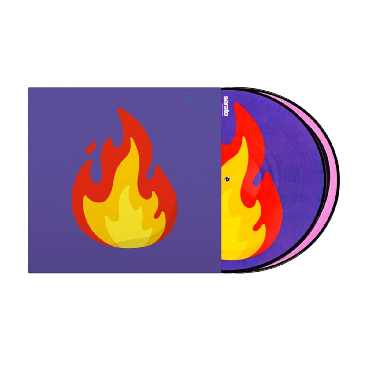 GENERICO - Timecode Vinilo 12 Emoji Series 2 Flame para Serato