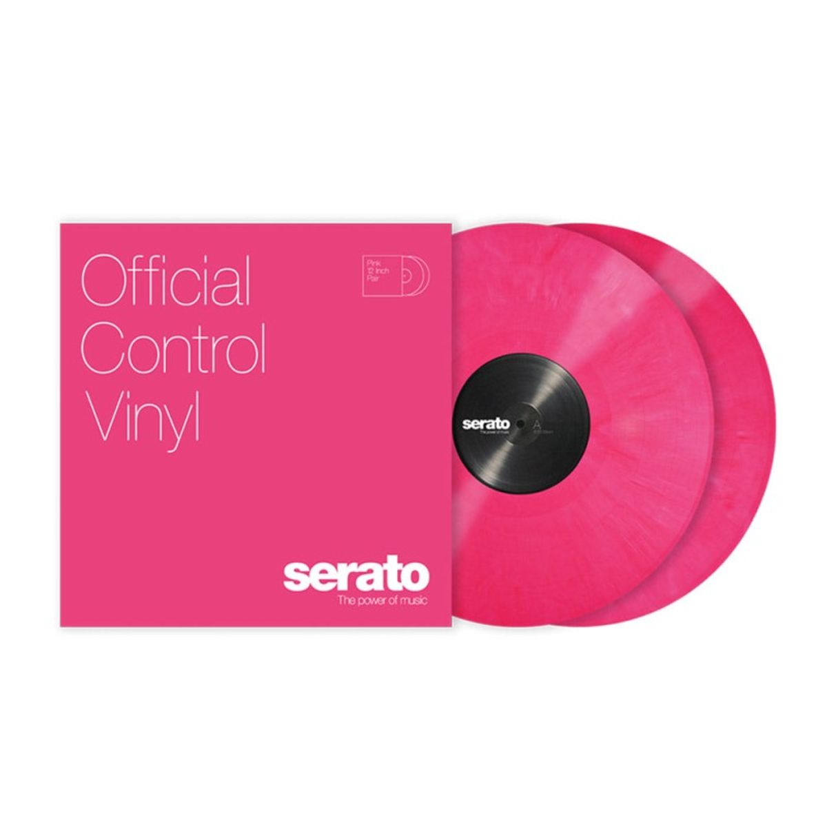 GENERICO - Timecode Vinilo Rosado 12 Par Serato Default Title