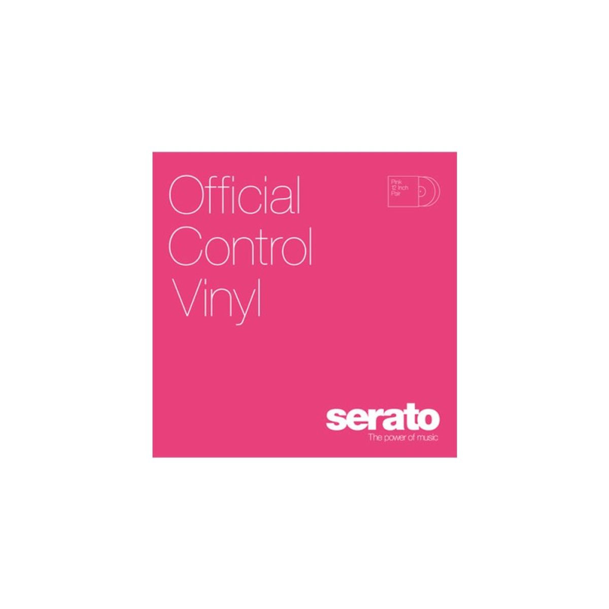 GENERICO - Timecode Vinilo Rosado 12 Par Serato Default Title