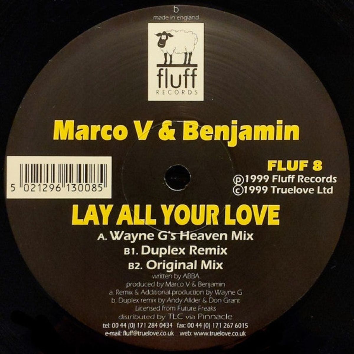 GENERICO - Marco V & Benjamin  Lay All Your Love Vinilo VG+