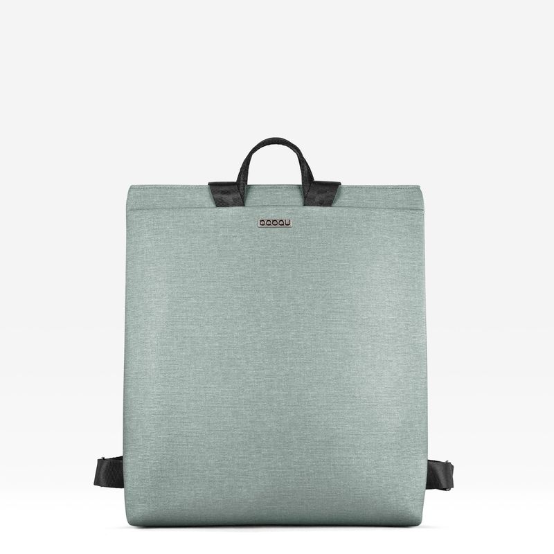 BABAU BARCELONA - Cartera Mochila apta Notebook 17´Europea Luz Integrada BGL LOOM GREEN