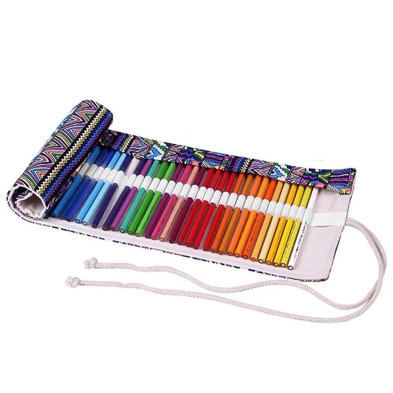 MERCADO CBF - Estuche Lápices De Arte Estuche Con Diseño Colorido 48 Unid