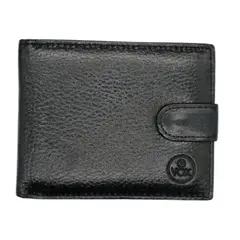 VOX - BILLETERA CUERO NEGRA CON BROCHE 68386N