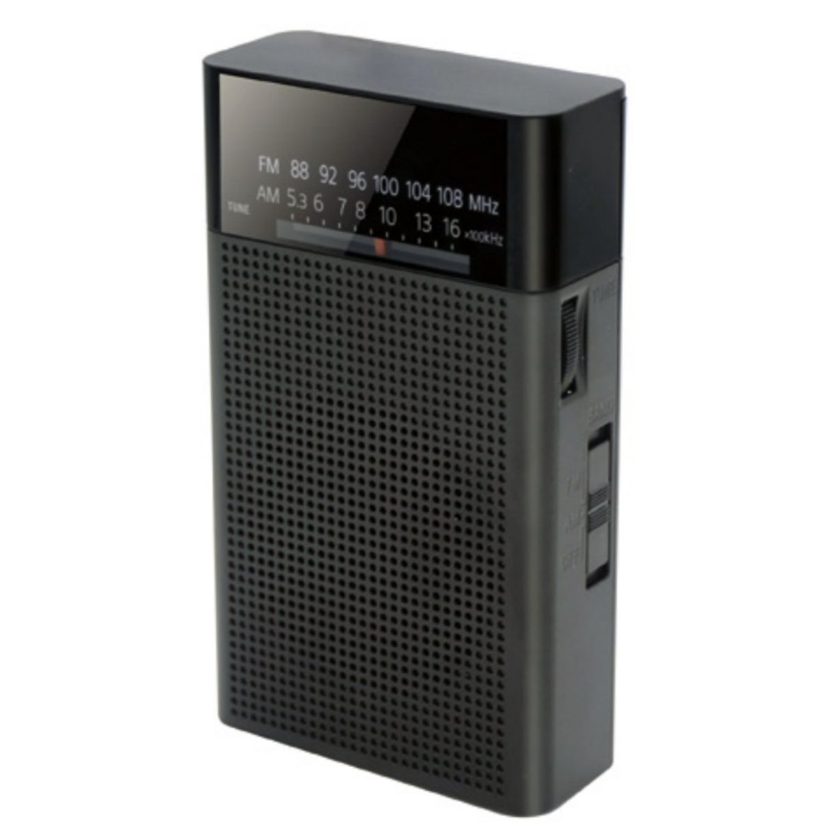 TECNOLAB - Radio FM Portátil AMFM De Bolsillo A Pilas - SC